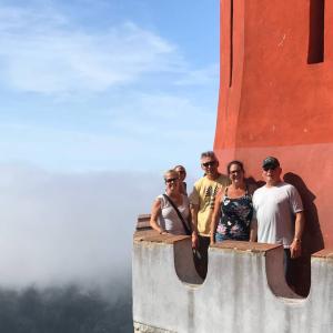 Visiting Pena Palace Balcony