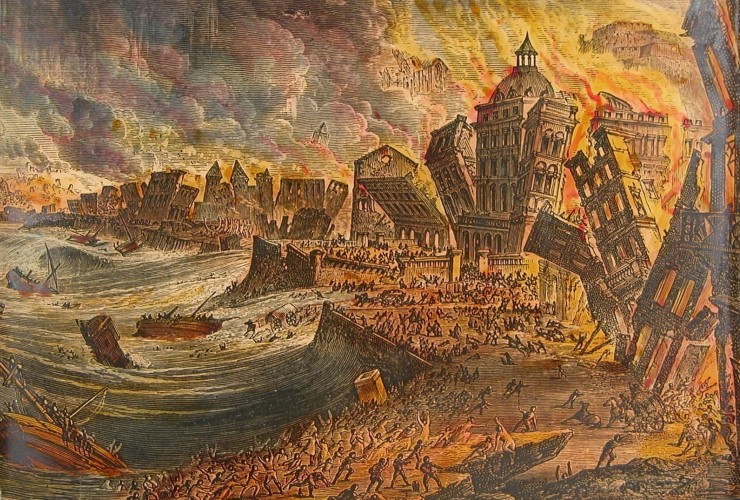 terramoto lisboa 1755 lisbon eatrhquake destruction destrucao